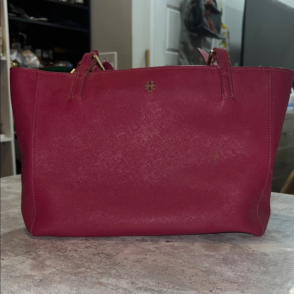 Tory Burch Deep Red Tote Bag